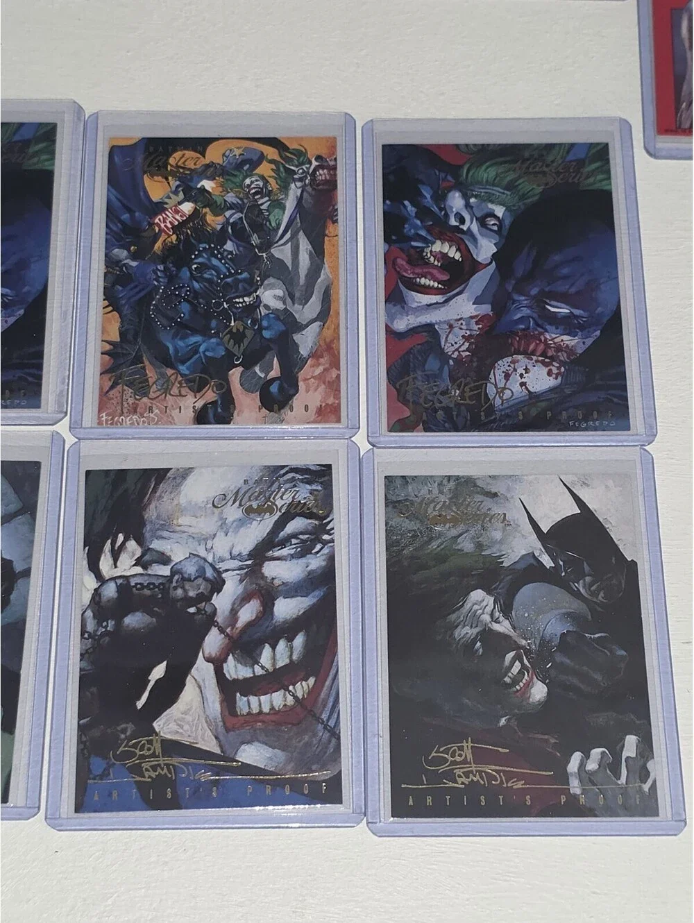 Batman Joker Harley Quinn ~ VTG SP INSERT ~ 24 Card LOT ~ DC Artist Proof Master
